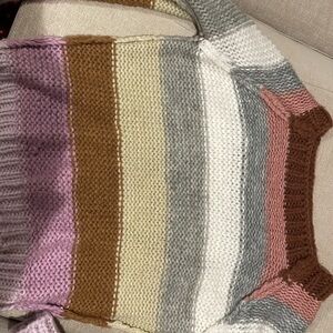 Colorful Striped Women's Sweater